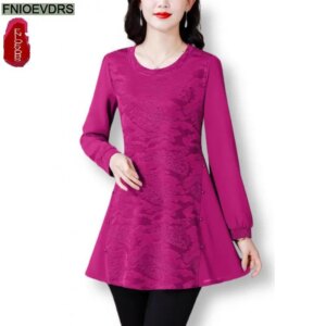 L-5XL Loose Clothes 2024 Women Spring Long Sleeve Elegant Ruffles Shirts Casual Retro Floral Tunic Peplum Tops And Blouses