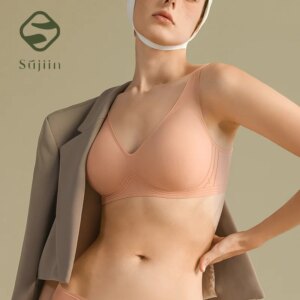 SUJIIN Seamless Push Up Bra for Women Wireless Padded Smooth Invisible Comfortable Bra Woman Breathable Bralettes Woman MX179